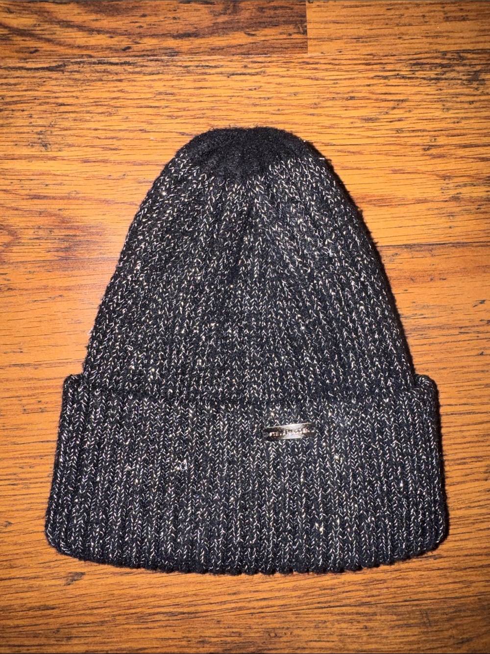 Steve Madden Women's Black Heather Knit Beanie 44.T1